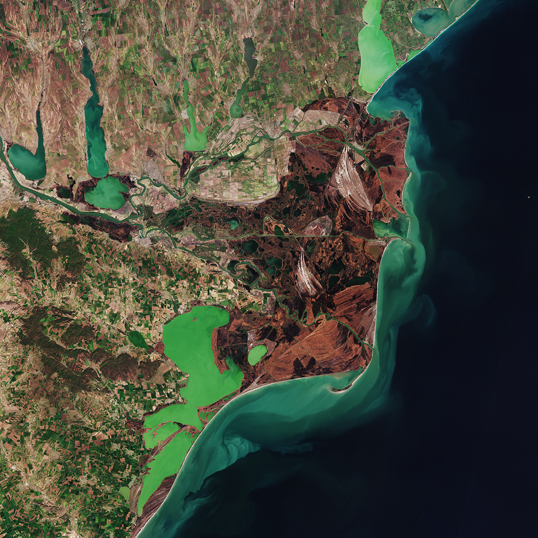 Danube Delta seen from space. Credit: ESA