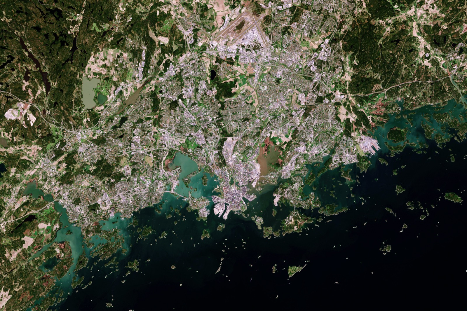 Helsinki seen from space. Credit: ESA