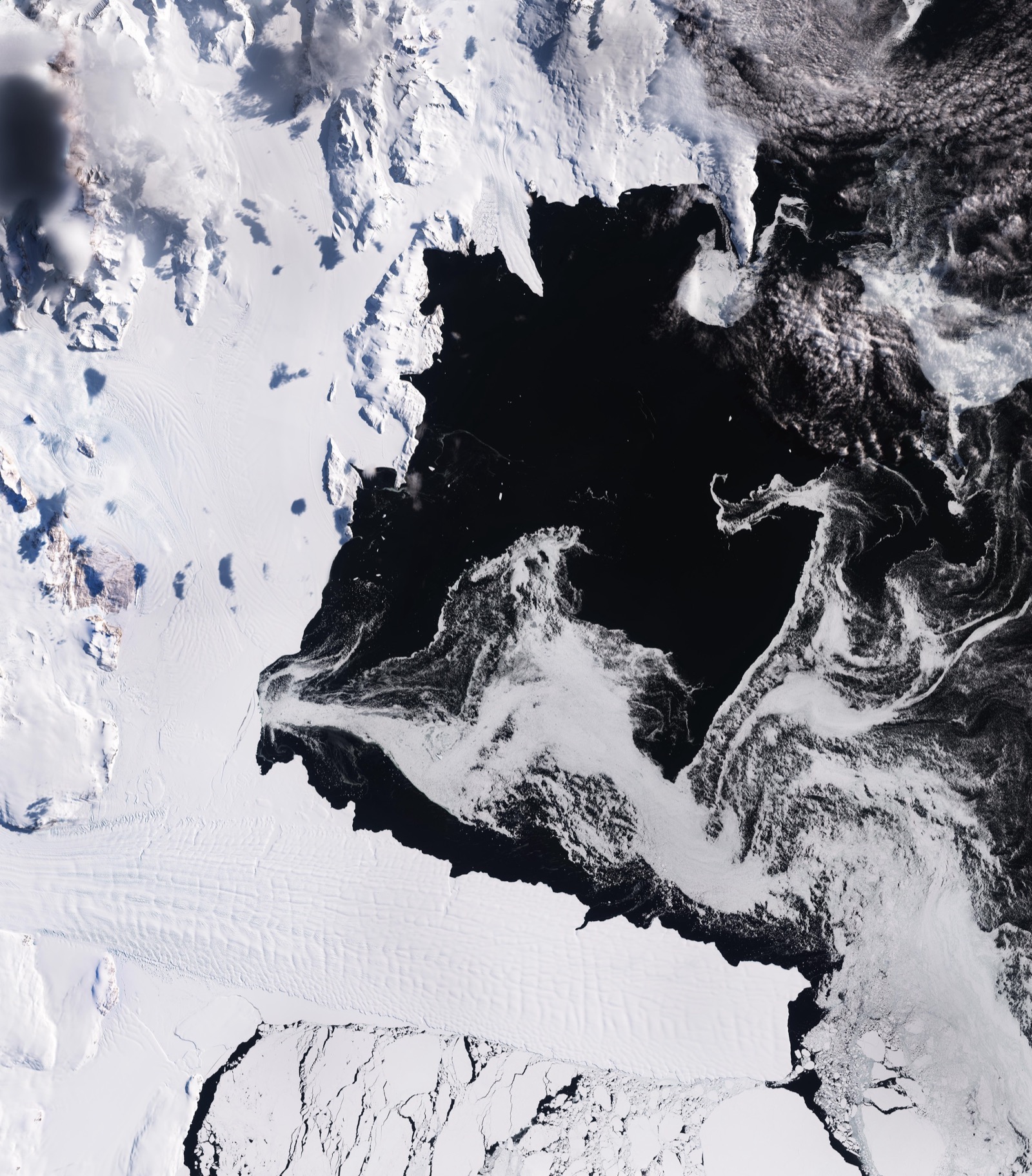 Terra Nova Bay, Antarctica seen from space. Credit: ESA